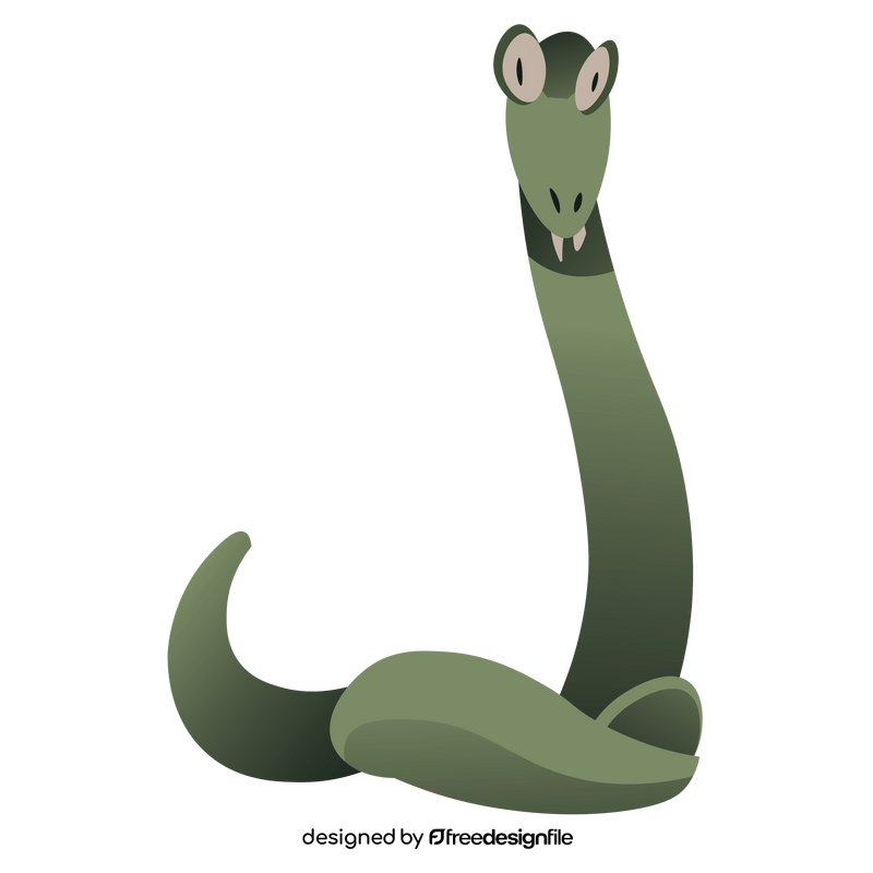 Cartoon snake long clipart