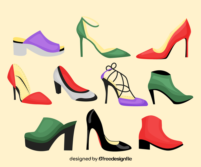 Women shoes vector