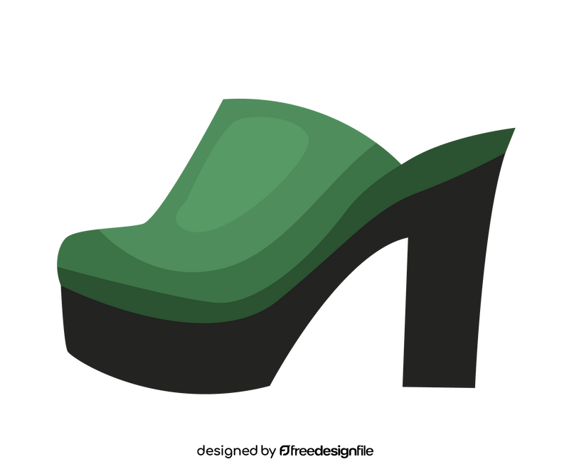 Cartoon women shoes clipart