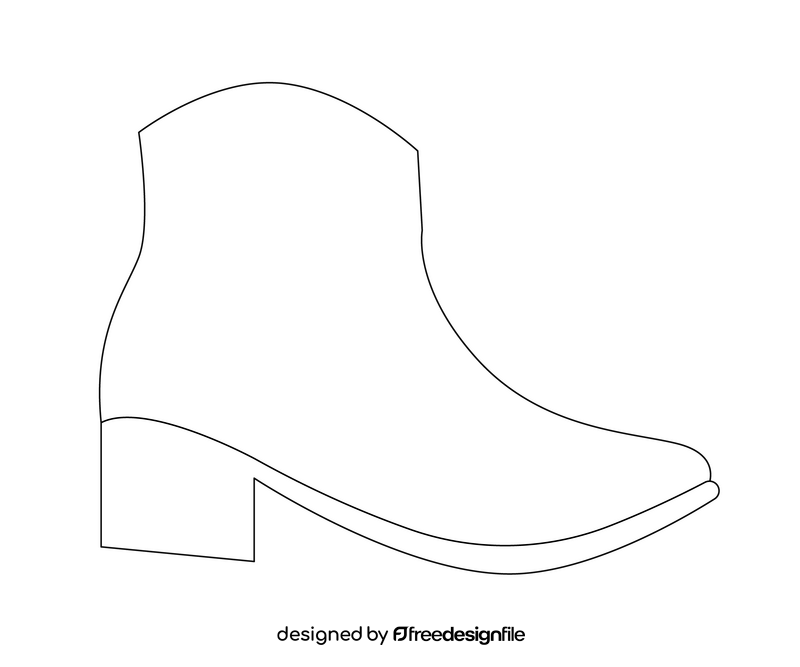 Women red ankle boots black and white clipart