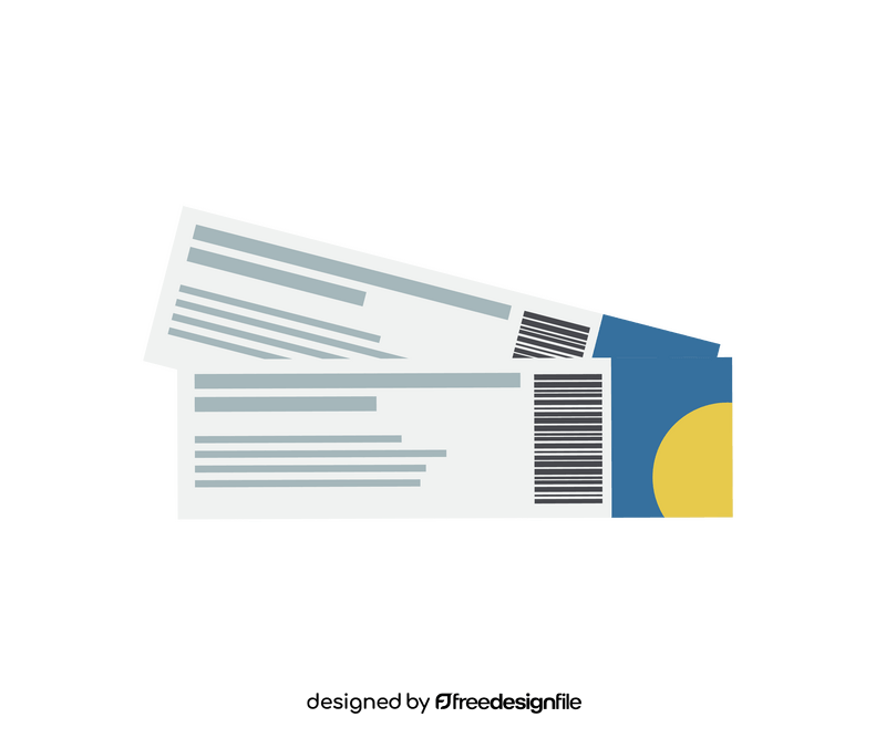 Travel tickets clipart