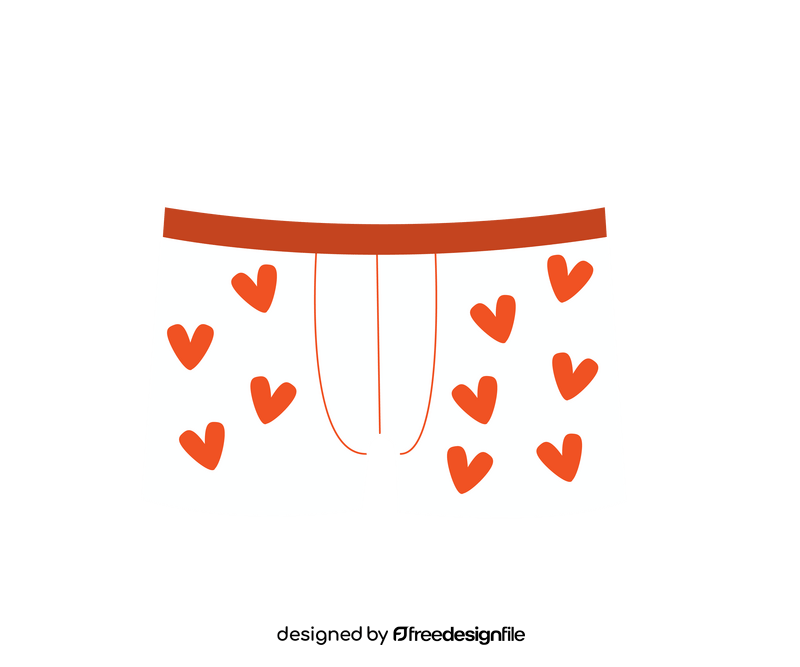 Cartoon men's underwear clipart