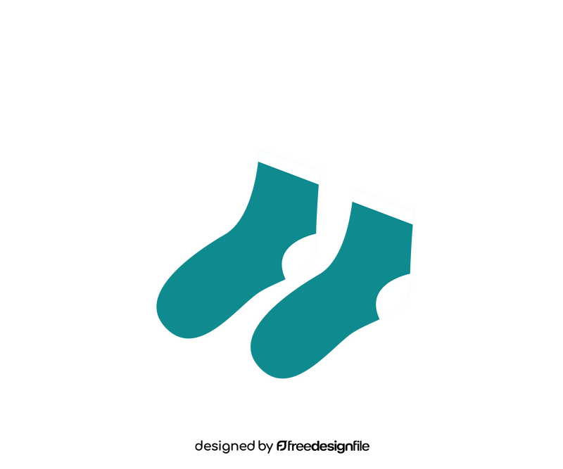 Green short socks clipart