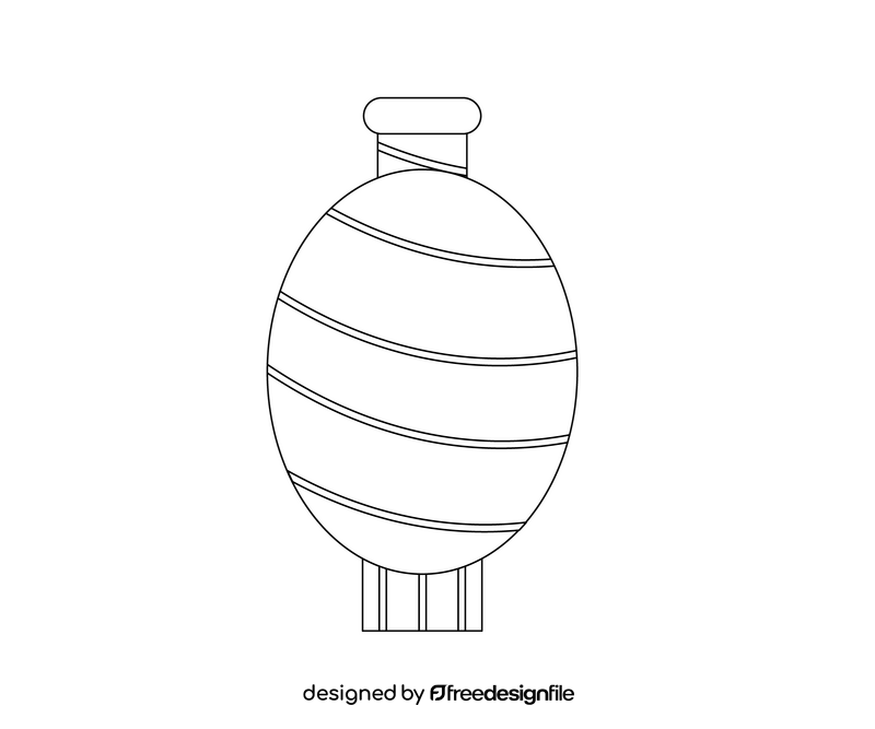 Vase free black and white clipart