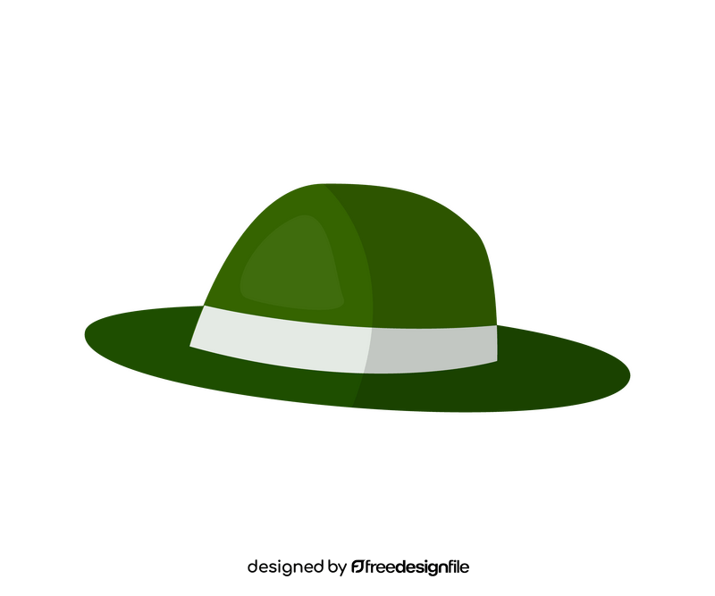 Austrian green hat clipart