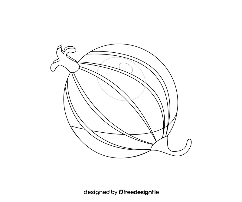 Gooseberry drawing black and white clipart