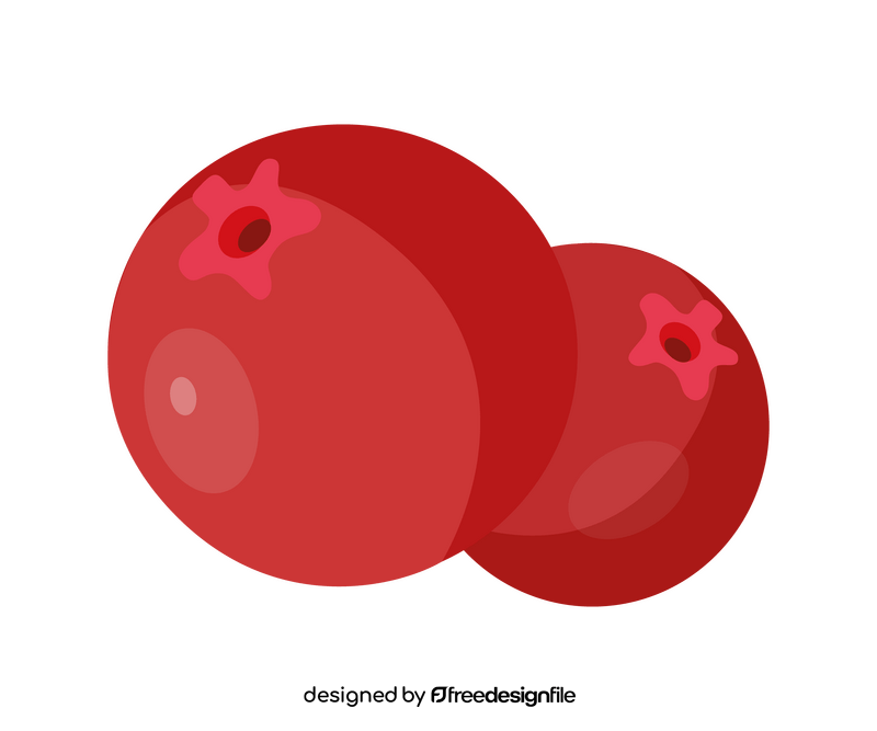 Red berries illustration clipart