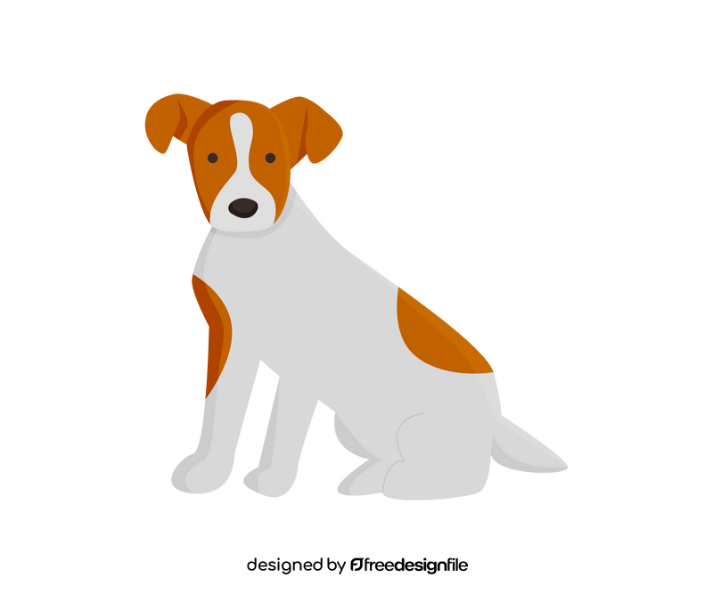 Russell Terrier dog drawing clipart