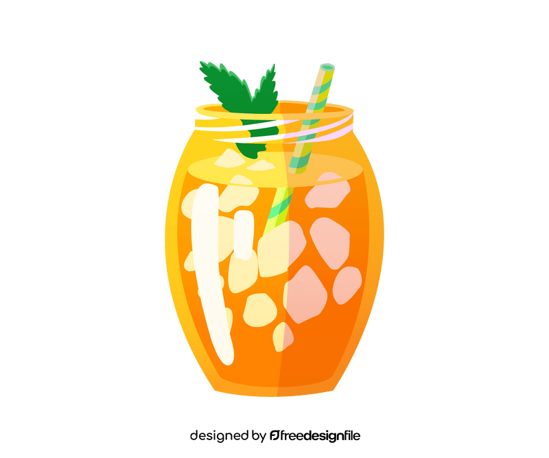 Fresh orange juice clipart