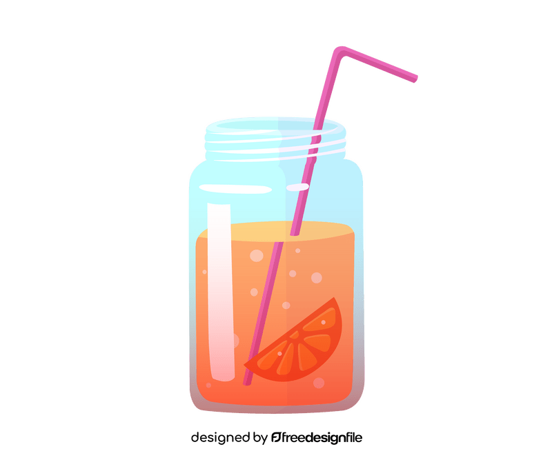 Free orange fresh juice clipart