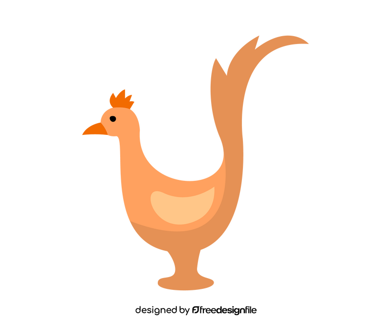 Cartoon Rooster of Barcelos clipart