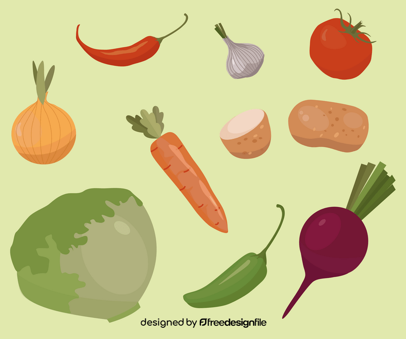 Vegetables vector
