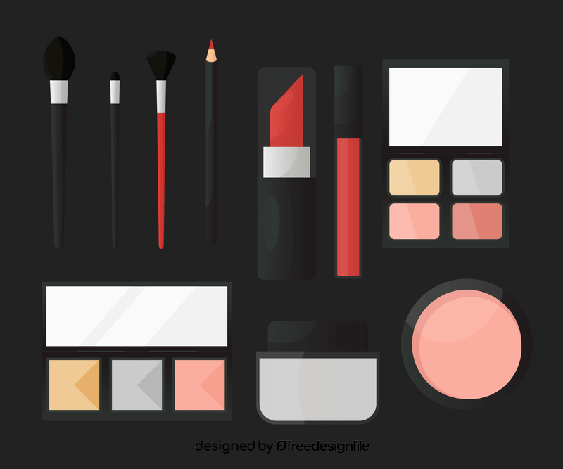 Beauty makeup cosmetics vector