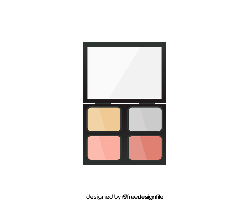 Eyeshadow palette drawing clipart