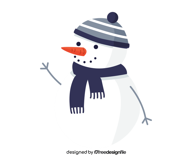 Cartoon snowman clipart