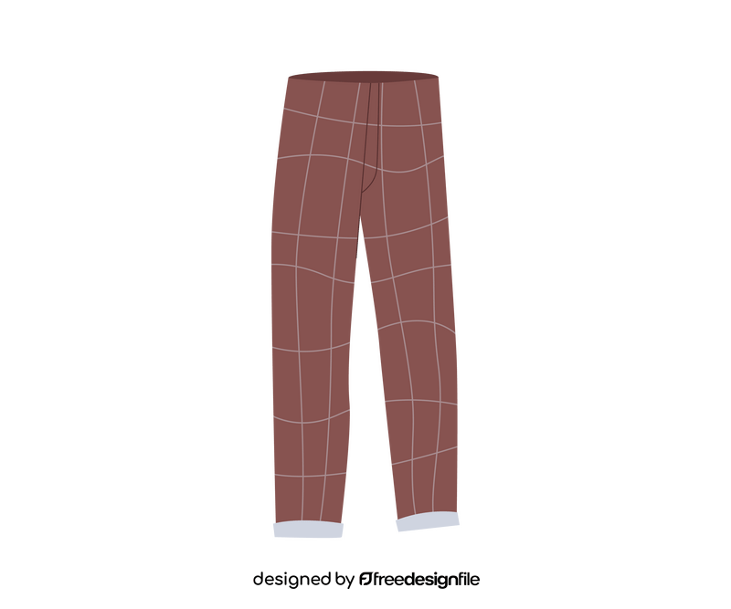 Brown pants cartoon clipart