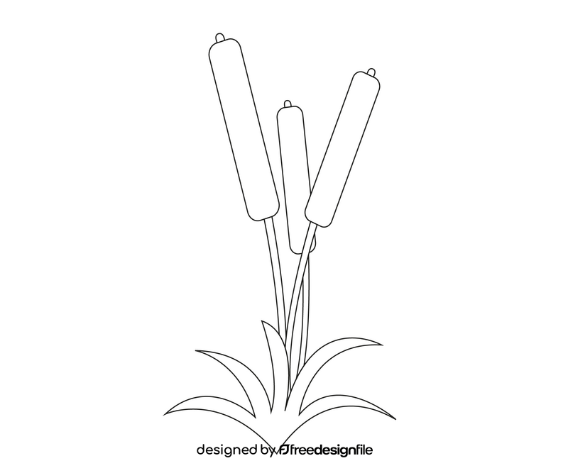 Grass black and white clipart