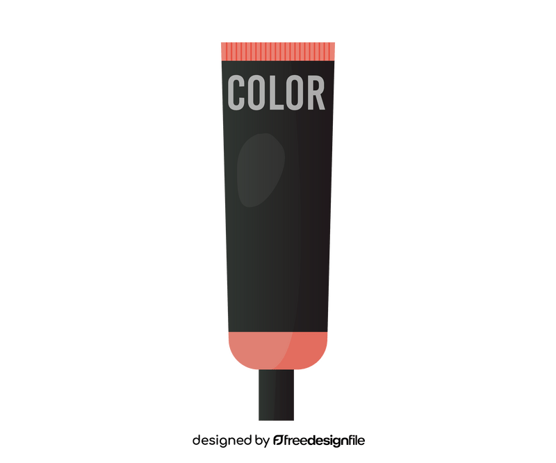 Hair dye illustration clipart