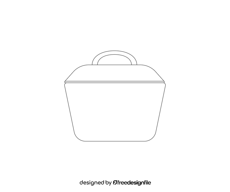 Free tureen black and white clipart