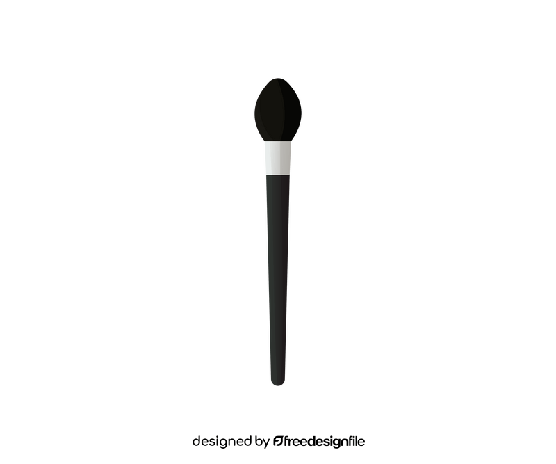 Makeup brush drawing clipart