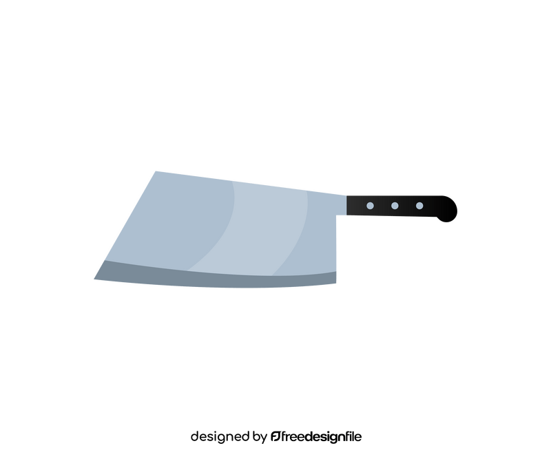 Cleaver, meat knife drawing clipart