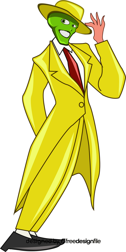 The mask drawing cartoon clipart