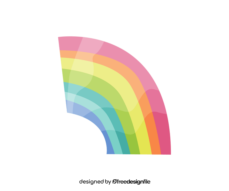 Cartoon rainbow clipart