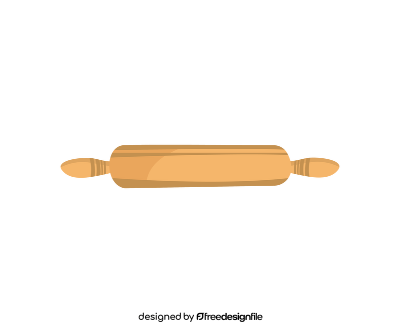Rolling pin illustration clipart