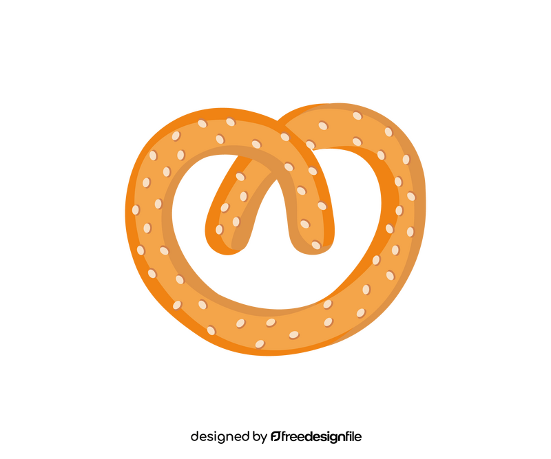 Cartoon pretzel clipart