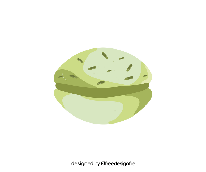 Green macaroons clipart