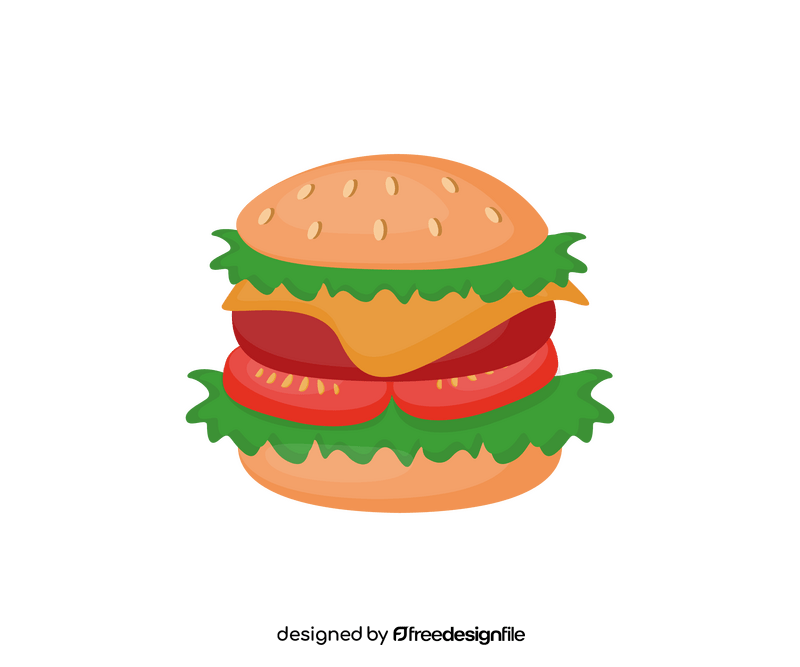 Cheeseburger, hamburger free clipart