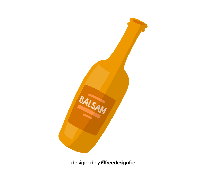Balsam bottle cartoon clipart