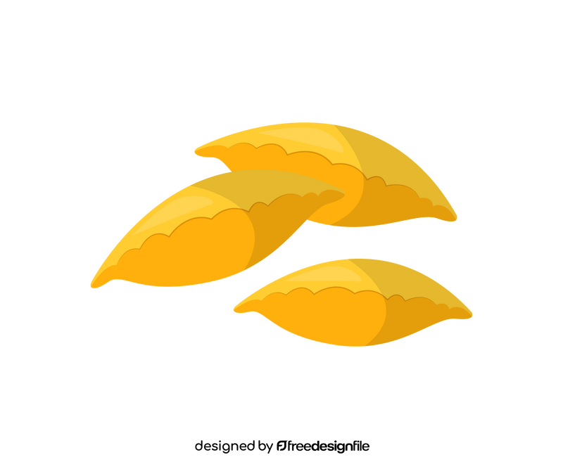 Orange leaves illustration clipart