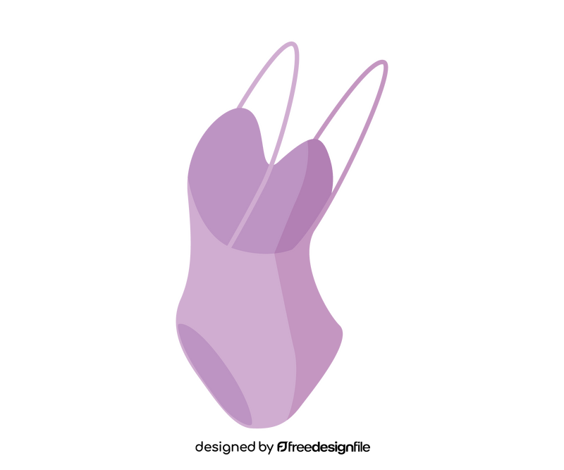 Purple swimsuit clipart