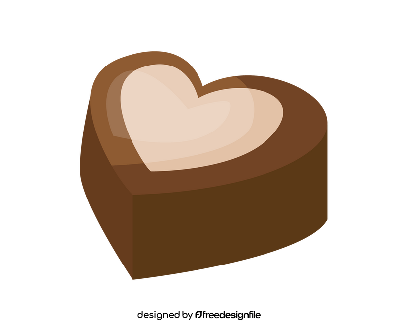 Heart shaped chocolate free clipart
