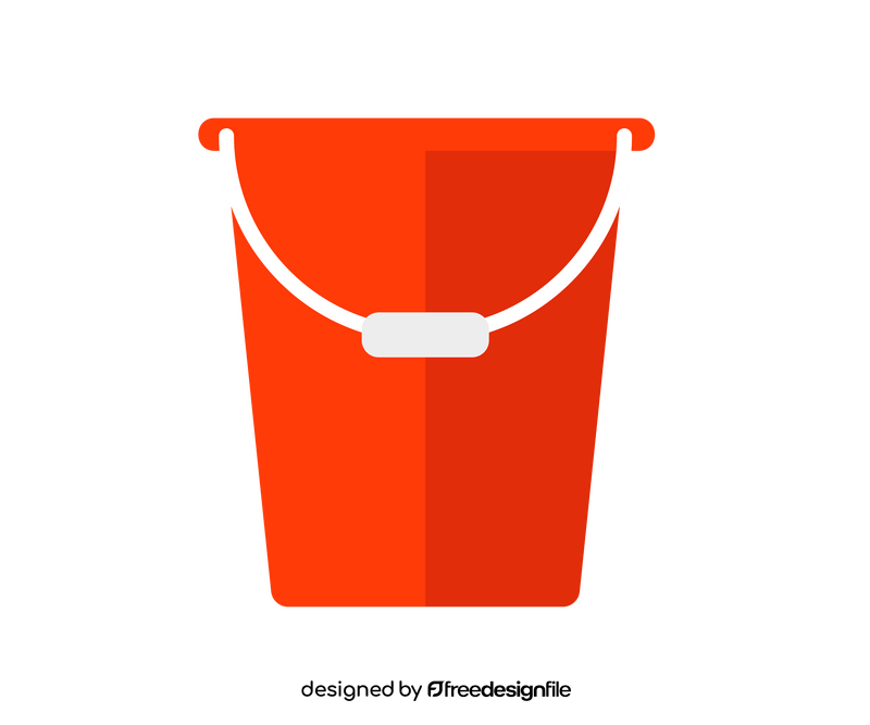 Red bucket clipart