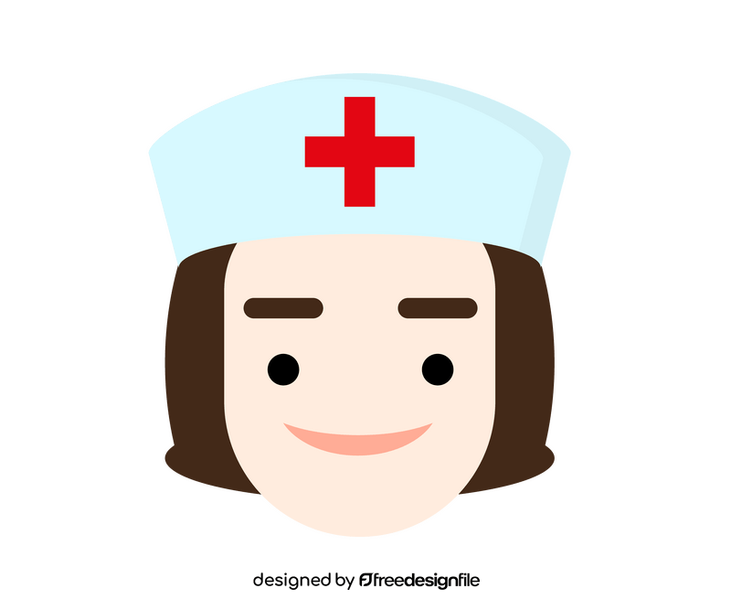 Female paramedic portrait clipart
