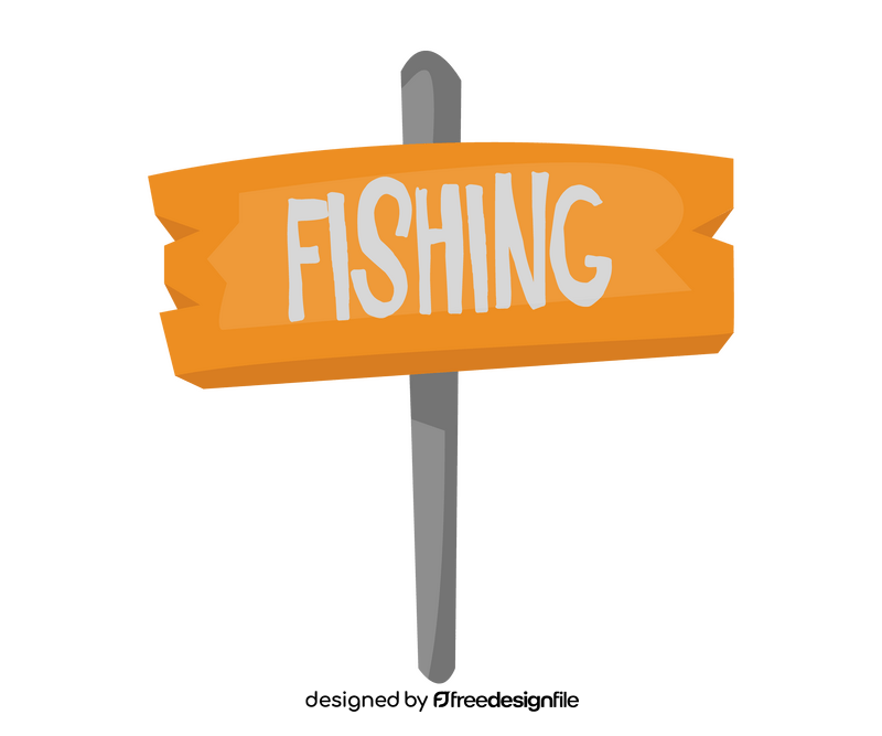 Fishing nameplate clipart