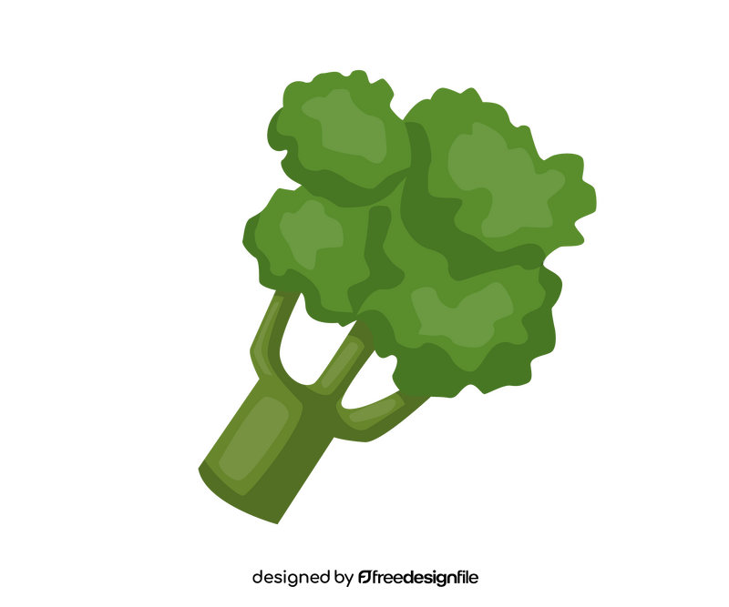 Cartoon broccoli clipart