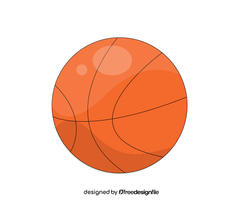 Cartoon basketball ball clipart