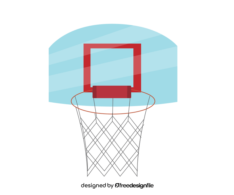 Basketball basket drawing clipart