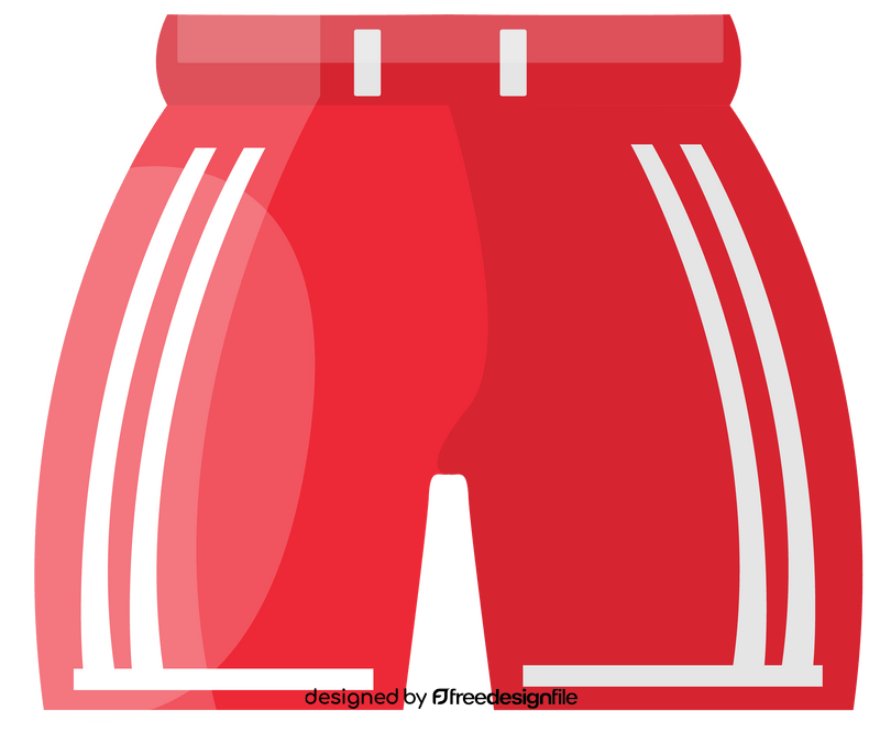 Red boxer shorts clipart