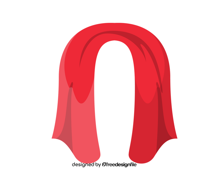Red towel clipart