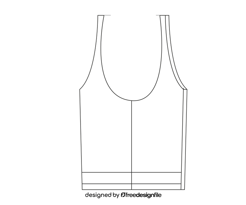 Boxing uniform black and white clipart