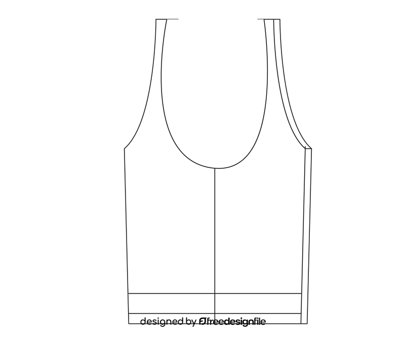 Blue boxing uniform, boxing undershirt black and white clipart