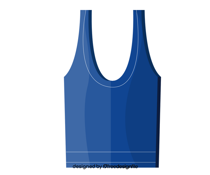Blue boxing uniform, boxing undershirt clipart