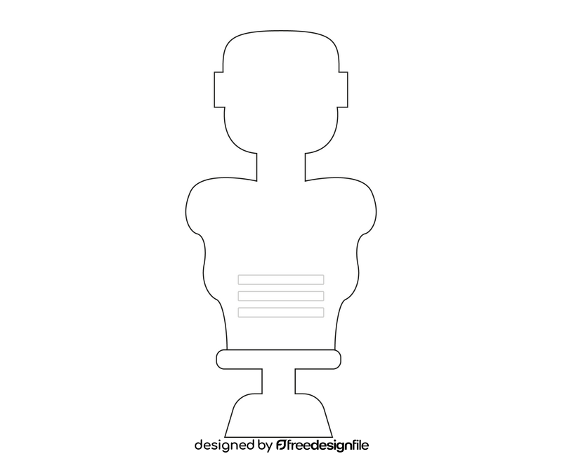 Boxing punching man illustration black and white clipart