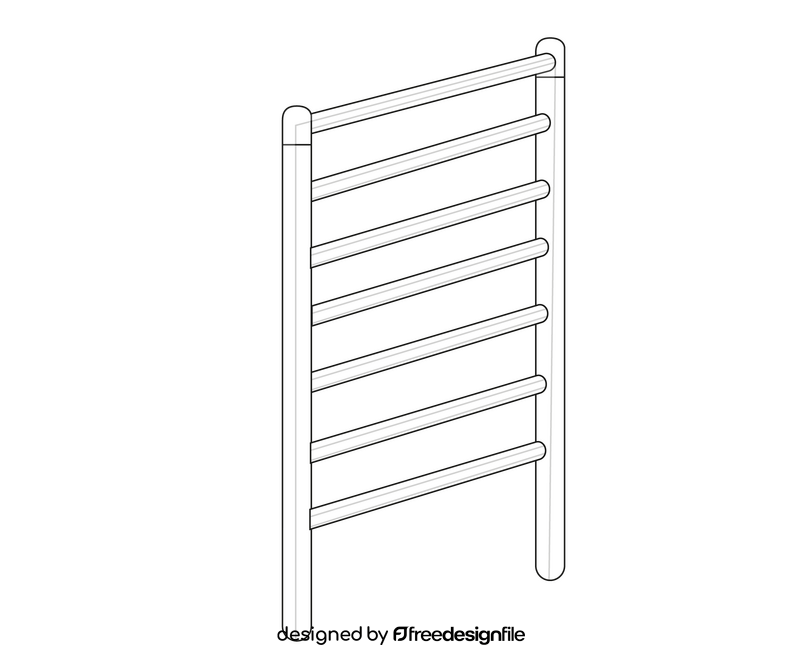 Playground climber free black and white clipart