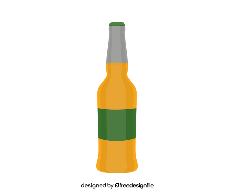 Beer bottle cartoon clipart