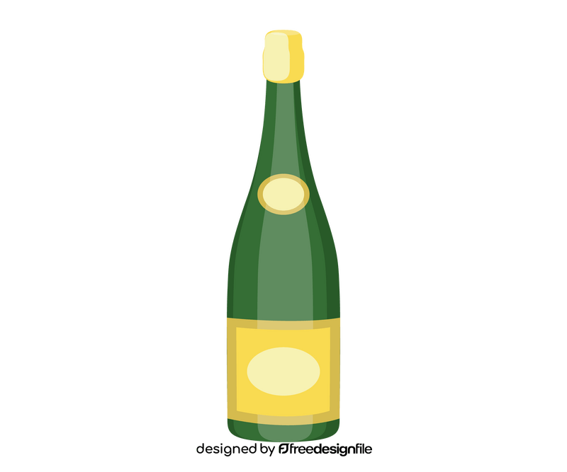 Champagne bottle free clipart